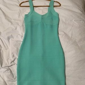 Mint green bandage dress